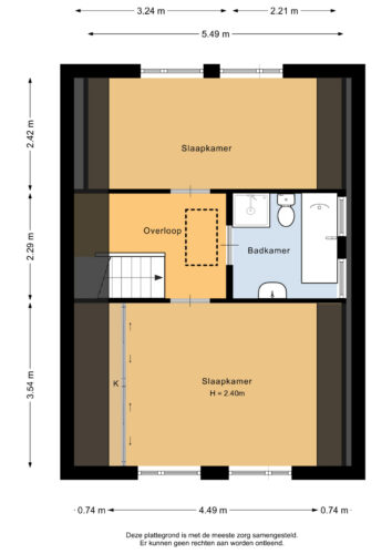 Eerste verdieping - 2D