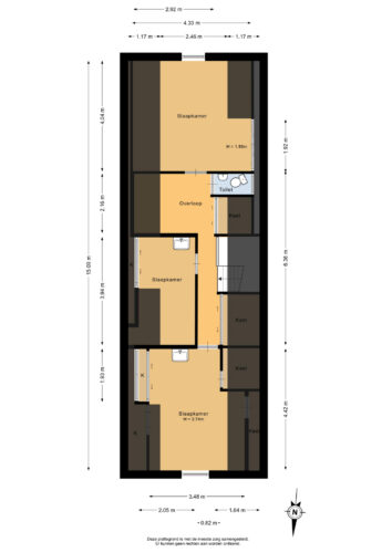 Eerste verdieping - 2D