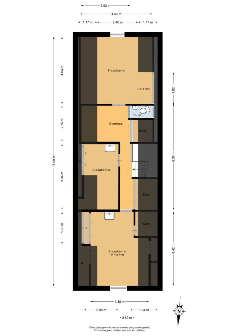 Eerste verdieping - 2D