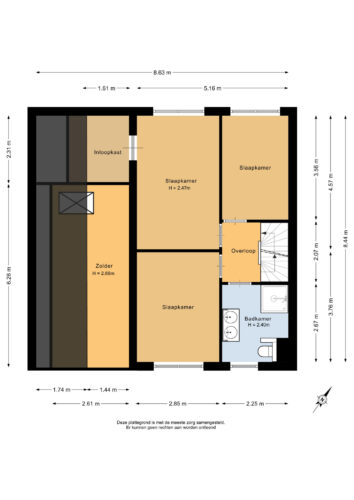 Eerste verdieping - 2D