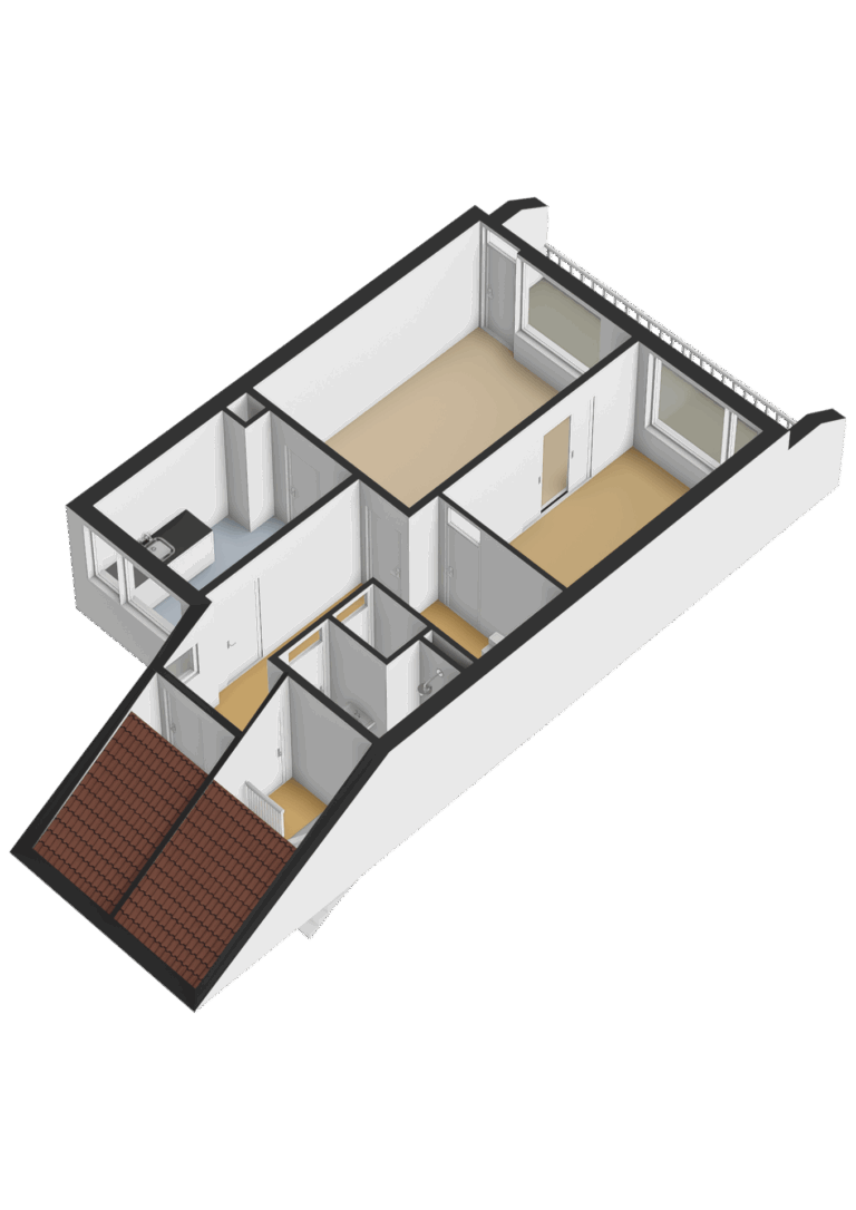 Eerste verdieping - 3D