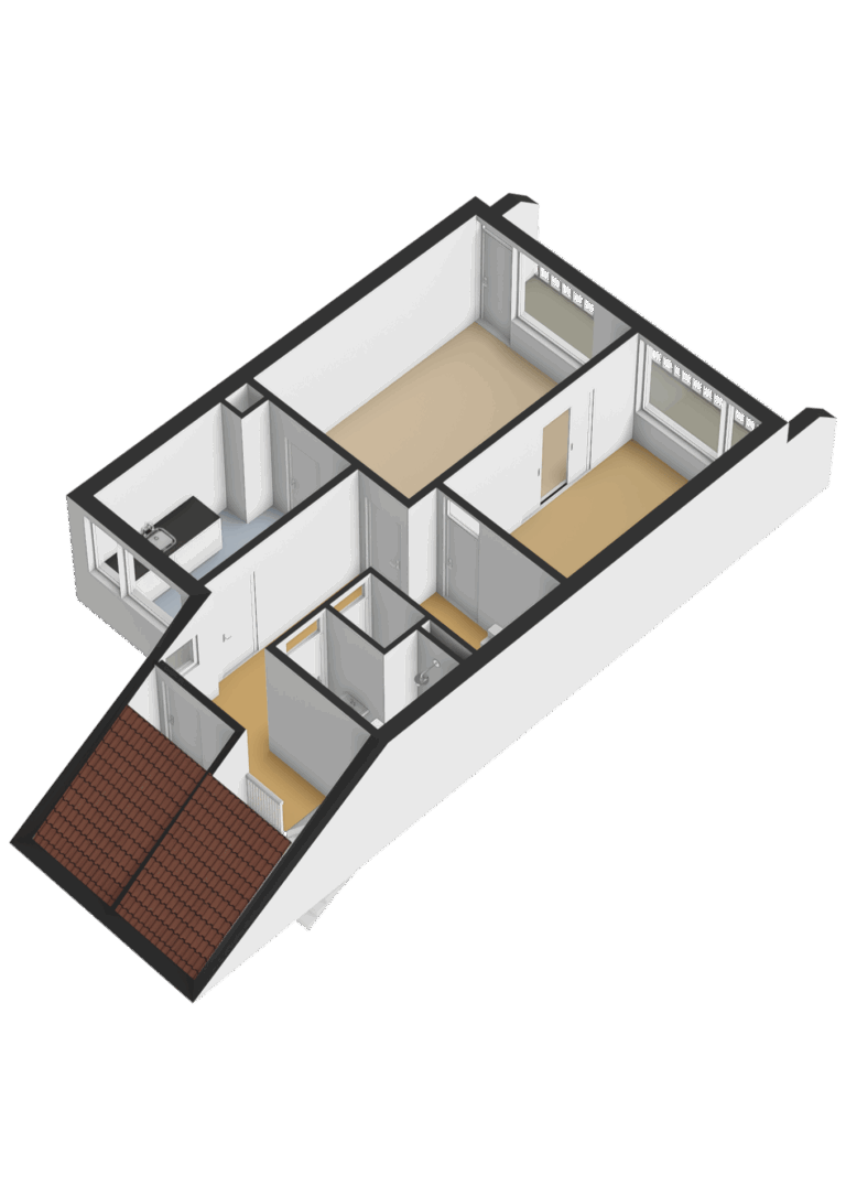 Eerste verdieping - 3D