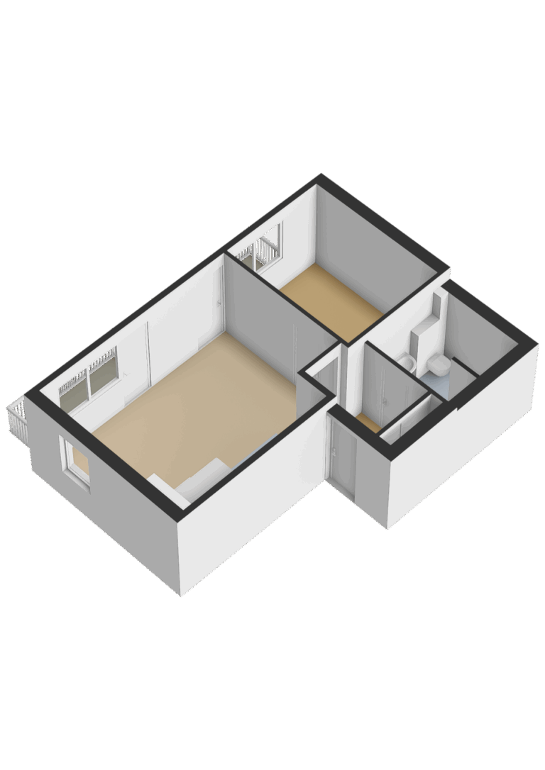 Eerste verdieping - 3D