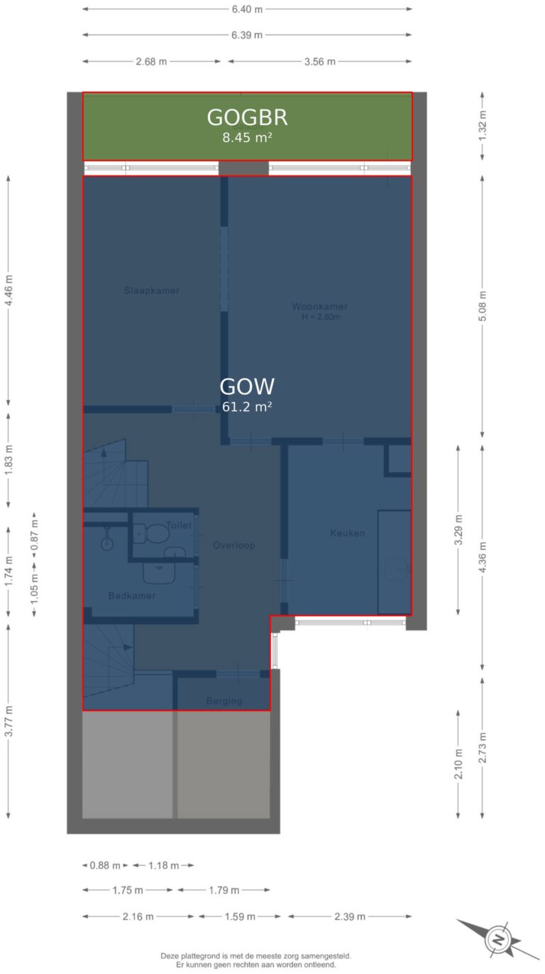 Eerste verdieping - markings