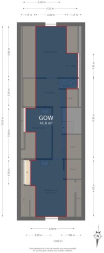 Eerste verdieping - markings