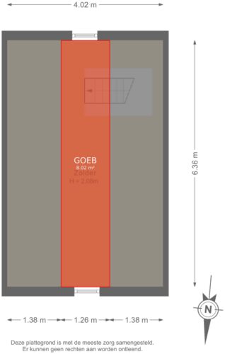 Garage zolder - markings