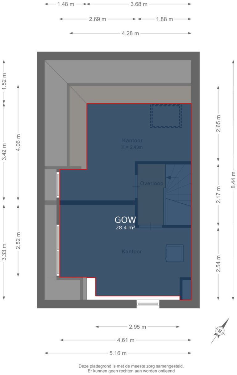 Tweede verdieping - markings