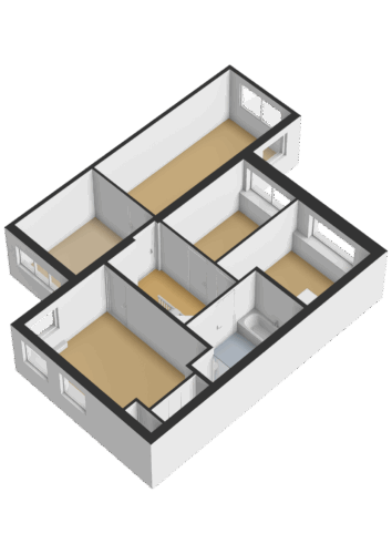 Eerste verdieping - 3D