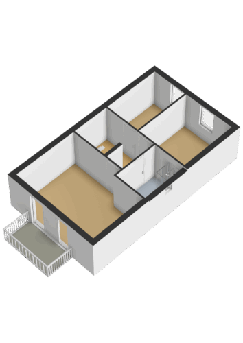 Eerste verdieping - 3D