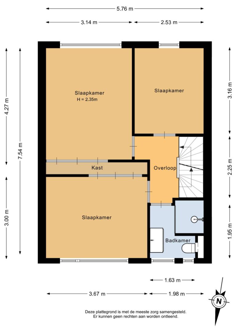 204_Eerste verdieping - 2D