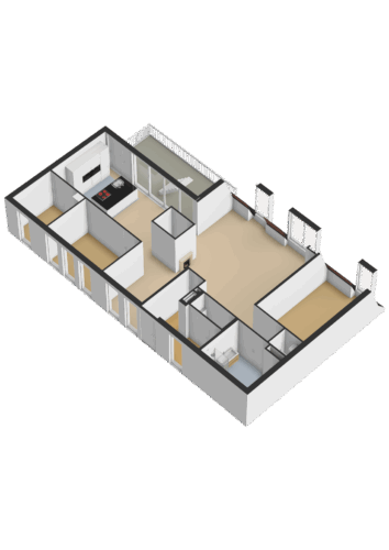 Derde verdieping - 3D