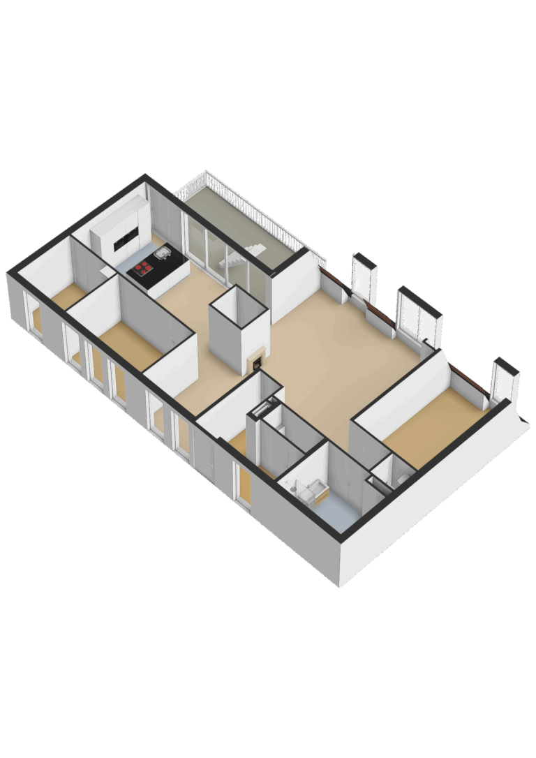 Derde verdieping - 3D