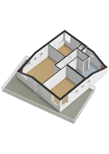 Eerste verdieping - 3D