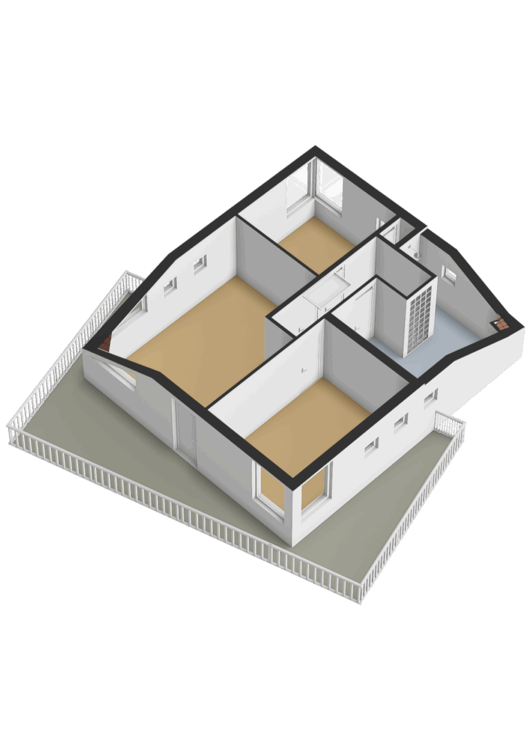 Eerste verdieping - 3D