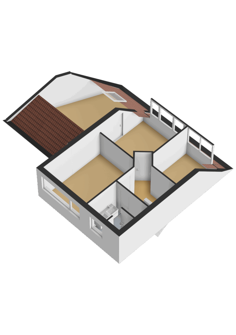 Eerste verdieping - 3D